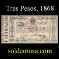 Billetes 1868 - 3ra Serie